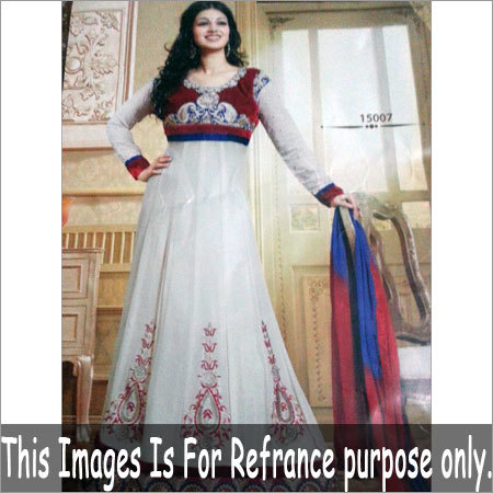 White Cotton Churidar Suit