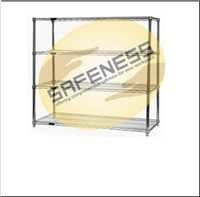 Silver Heavy-duty Chrome Wire Shelving