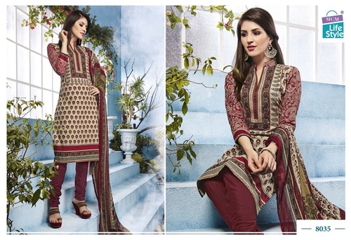 Mcm Cotton Printed Dress Material