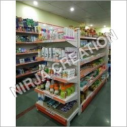 Retail Display Rack - Mild Steel, 5 Shelves, 100 Kg Load Capacity, White Color, 1500/1800/2100/2400 Mm Heights, Quick Adjust Features, Powder Coated Finish