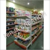 Retail Display Rack - Mild Steel, 5 Shelves, 100 Kg Load Capacity, White Color, 1500/1800/2100/2400 Mm Heights, Quick Adjust Features, Powder Coated Finish