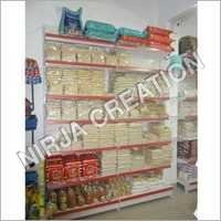 Supermarket Metal Shelf Capacity: 100 Kg Kg/hr