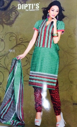 Diptis Cotton Printed Dress Material