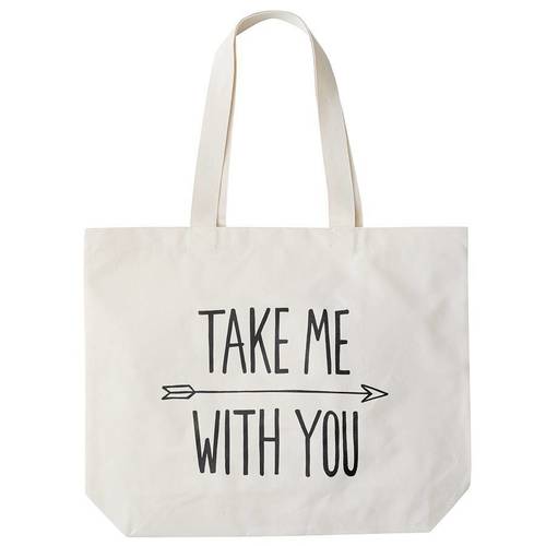 Canvas Shopping Bag - Canvas Material, 30 CM H x 30 CM W x 10 CM G | Zipper Closure, Short Handle, Modern Design, Customizable Options