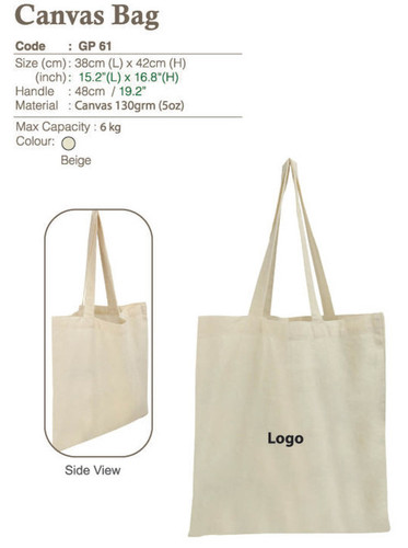 Canvas Hand Bag - Canvas Material, 30x30x10 cm | Customized Design, Short Handles, Zipper Closure, Modern Aesthetic