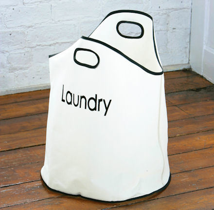Laundry Bag - Canvas, 30x30x10 cm, Zipper Close, Short Handles | Lightweight, Stylish Look, Modern Design, Customized Options Available