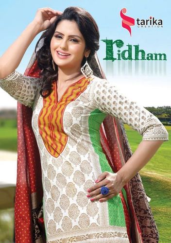 Tarika Ridham Cotton Printed Dress Material