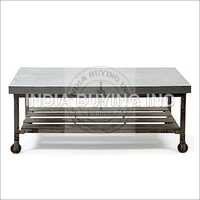 Antique Industrial Coffee Table