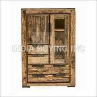 Railway Sleeper Wood Almirah