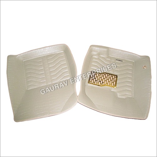 5D Car Mats With Beige Colour