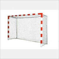Soccer Goal Post - Steel Frame, Variable Dimensions, White/red | Durable Frame, Strong Net, Weatherproof, Portable, Easy Setup