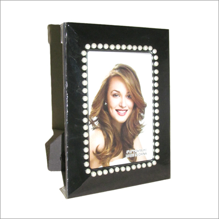 Colored Photo Frames - Wood/Plastic, 5x7 Inches, Black Bordered Design | Lightweight, Elegant, Durable, Gift-Ready, Glossy Finish