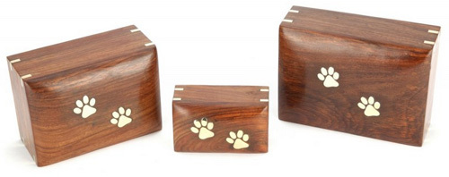 Paw Print Wooden Urns Paw Print Wooden Urns