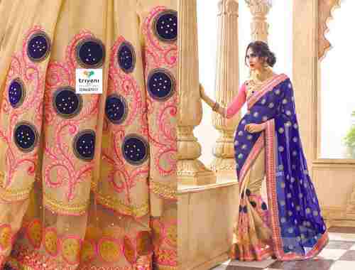 Embroidery Wedding Saree