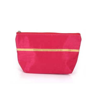 Jute and Raw Silk Purse with Zari