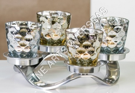 Aluminium Pillar Candle Holder