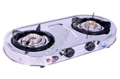 2 Burner SS Gas Stove Oval Nano