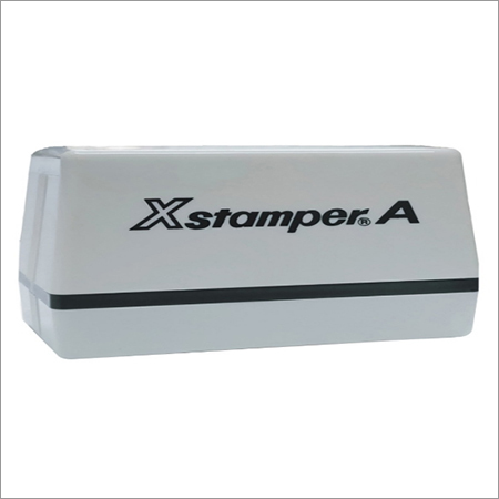 Customize X Stamper Flash Stamp - Plastic, 100x50x30 mm, White, Black Ink , Fast Stamping, Clear Impressions, Durable Design