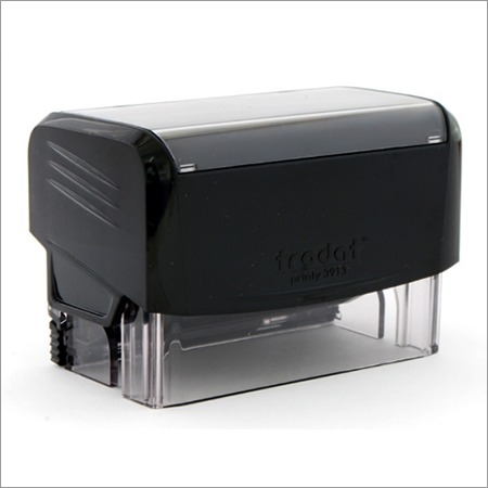 Customize Trodat Side Pad - Plastic, 80x50x30 mm, Black | Easy Use, Refillable Ink, Oil-Based Stamp Pad