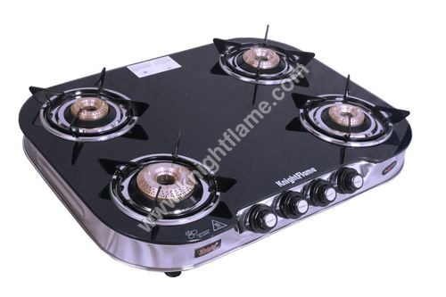 4 Burner Plus Black