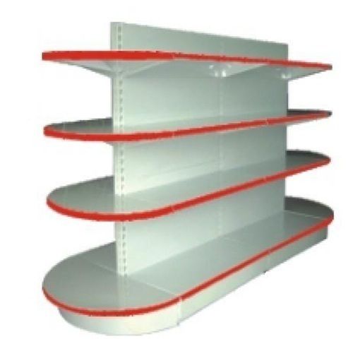 Round Head Double Shelves Side Rack