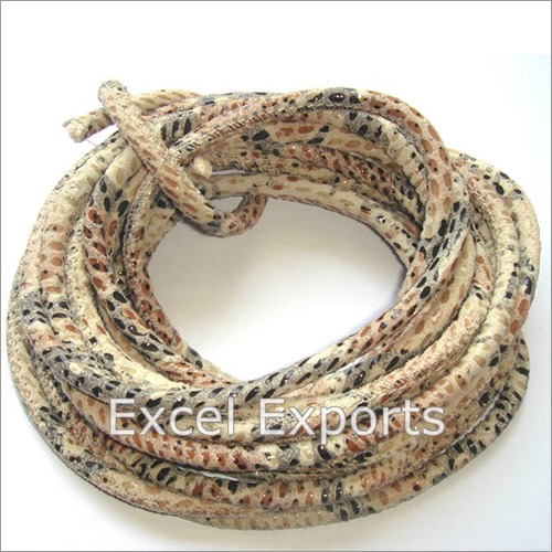 Reptile Dessign Stitched Leather Cord