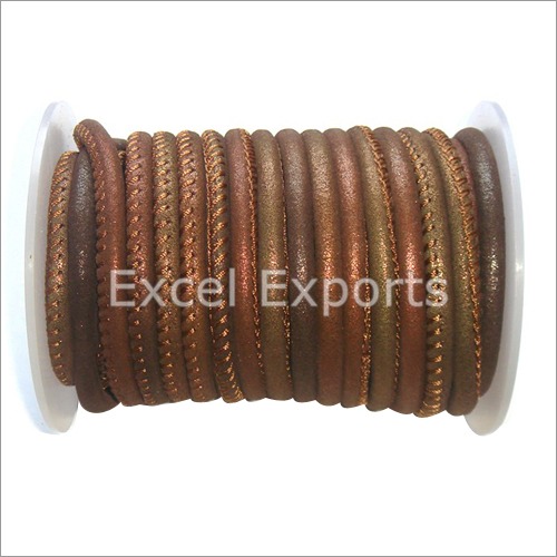 Fancy Color Stitch Leather Cord Leather Diameter: 1Mm Millimeter (Mm)