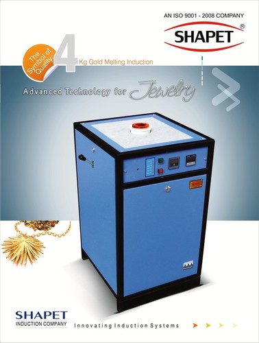 Induction Based Silver Melting Furnace 1 kg. In Three Phase