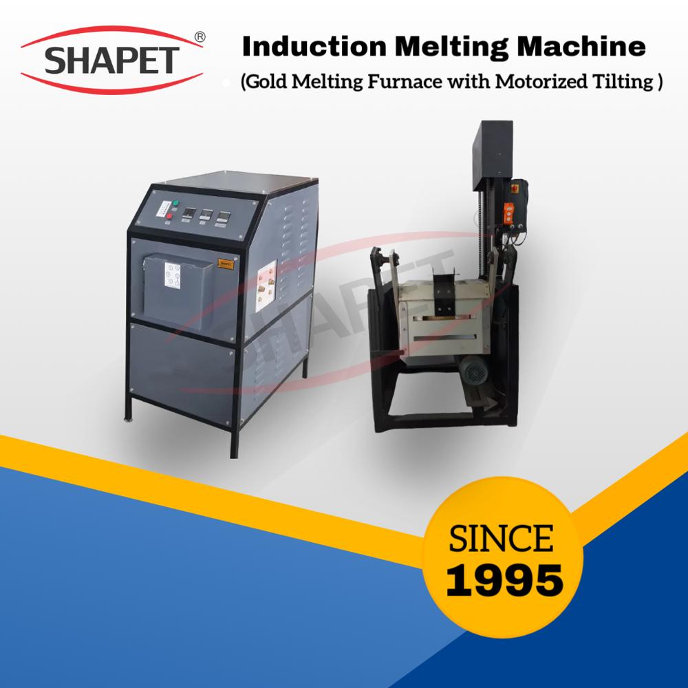 Induction Based Silver Melting Furnace 15 kg. With Tilting Unit