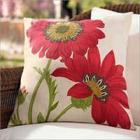 Couch Cushion Cover - Cotton, 18x18 Inches, Red | Stylish Design, Soft Feel, Durable Fabric, Zipper Closure