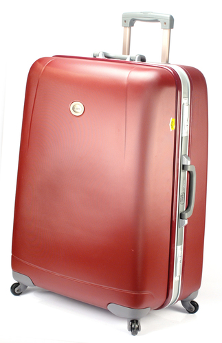 Cases - ABS Plastic, 30x20x50cm, Red | Durable, Lightweight, Spacious, Smooth Rollers, Secure, Stylish, Telescopic Handle, Spinner Wheels