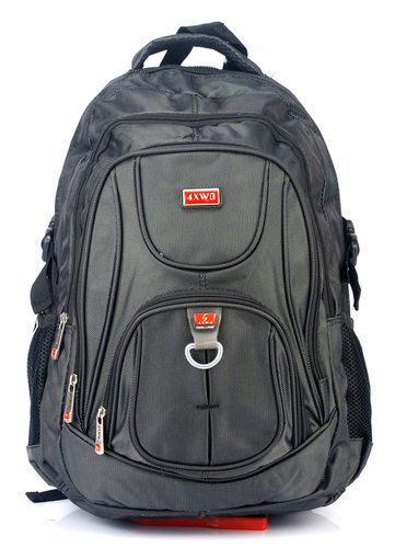 Bags - Polyester, 18x12x6 Inches, Black | 30L Capacity, Zipper Closure, Multiple Compartments, Water Resistant, Adjustable Straps
