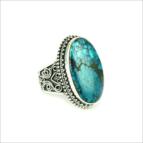 Fashion Design Turquoise 925 Sterling Silver Ring