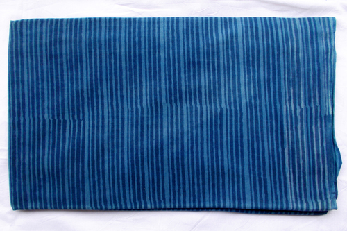 Blue Lining Indigo Dabu Print Design 07