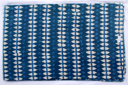 New Diamond Indigo Dabu Hand Block Print Design 09