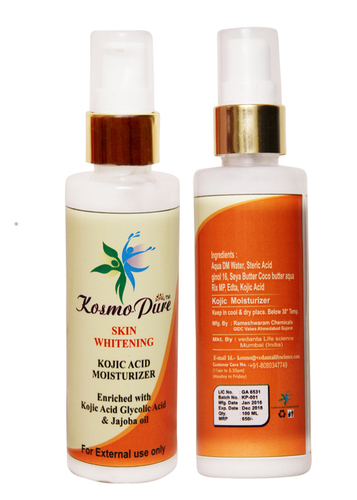 Kosmopure Instant Skin Whitening Moisturizer - 100% Natural Wax Gel Formula, Organic Extract Enriched With Kojic Acid & Jojoba Oil, Reduces Dark Spots & Scars, Anti-Aging Benefits, Suitable For All Skin Types