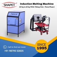 6 kg Tilting Unit Induction Based Copper Melting Machine