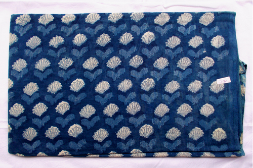 New Small Hey Pattern Indigo Dabu Hand Block Print Design 17