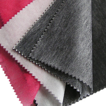 Black And Red Non Woven Fusing Lining Fabric