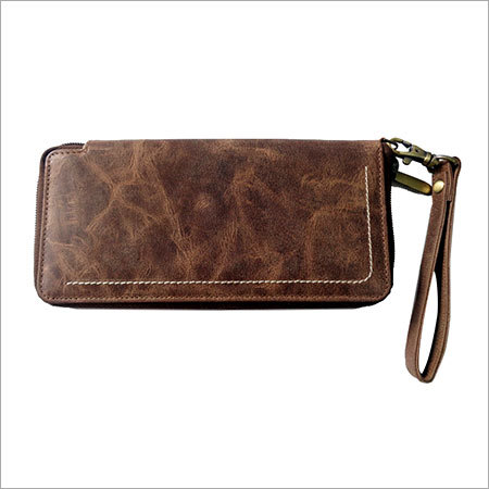 Ladies Zip Around Leather Wallet
