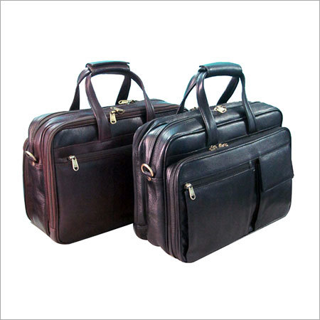 Dark Brown Leather Laptop Bag Gender: Unisex