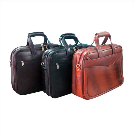 Leather Laptop Bag - Genuine Leather, Multi-Zip Compartments | Unisex, Lightweight, High Storage Capacity, 3 Months Warranty