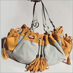 Leather Accessories - Genuine Leather, 12x15x6 Inches, Mustard Yellow | Durable, Lightweight, Moisture Resistant, Stylish Drawstring Closure