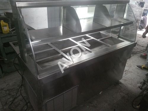 Curve Golgappa Counter (Refrigerated) Height: 3.5 Foot (Ft)