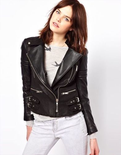 Black Women Leather Jacket
