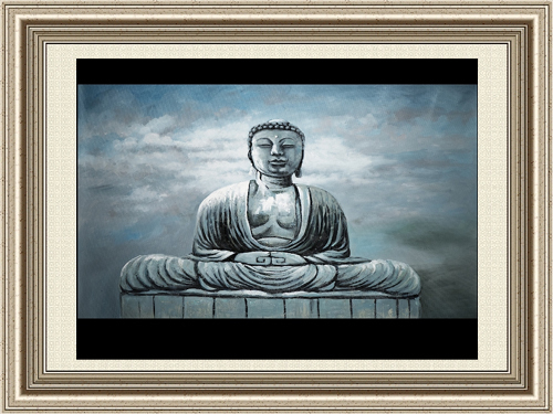 Feng Shui Buddha Oil Painting