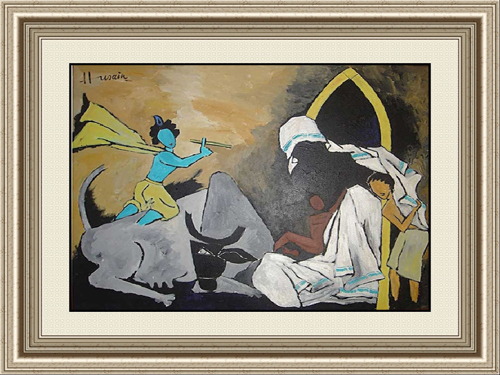 Abstract Paintings Of Lord Krishna