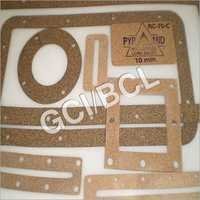 Rubber Cork Gaskets - 10 Mm Thickness , Brown Color With Good Abrasion Resistance And Superior Surface Finish