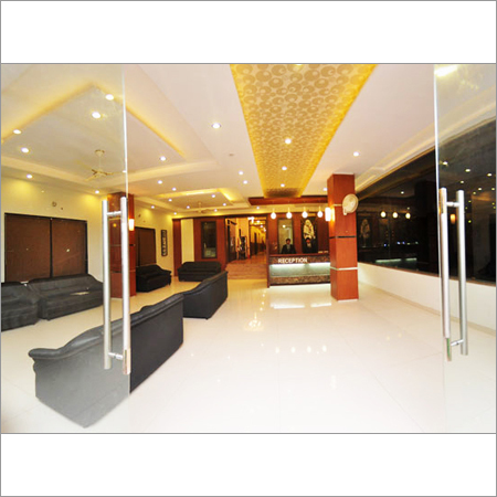 Lobby - Glass and Metal, Variable Dimensions | Elegant Design, Spacious Layout, Modern Aesthetics, Welcoming Ambiance