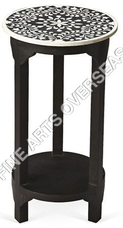 Bone Inlay Side Table